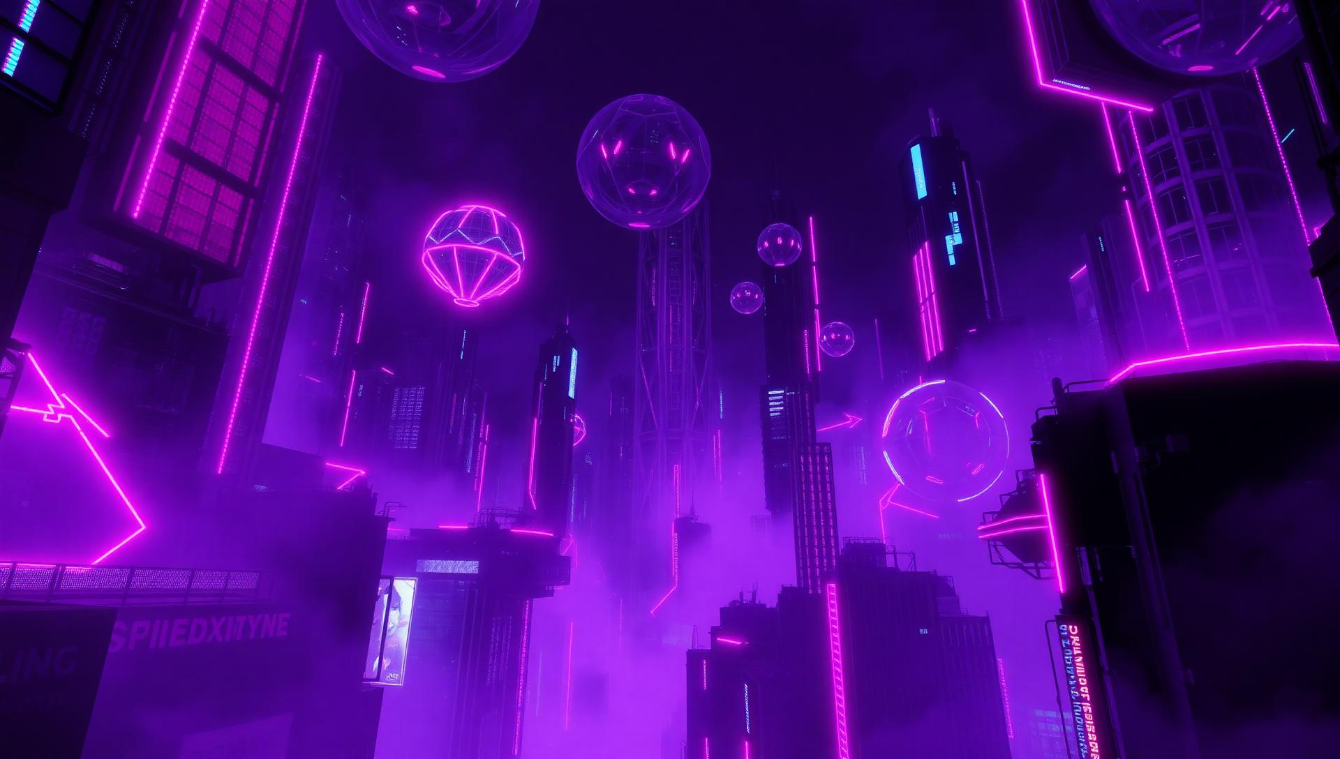 Cyberpunk metaverse city